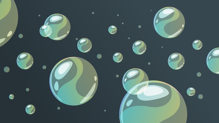 711x400 Soap Bubble On Curated Vector Illustrations, Stock Royalty Free