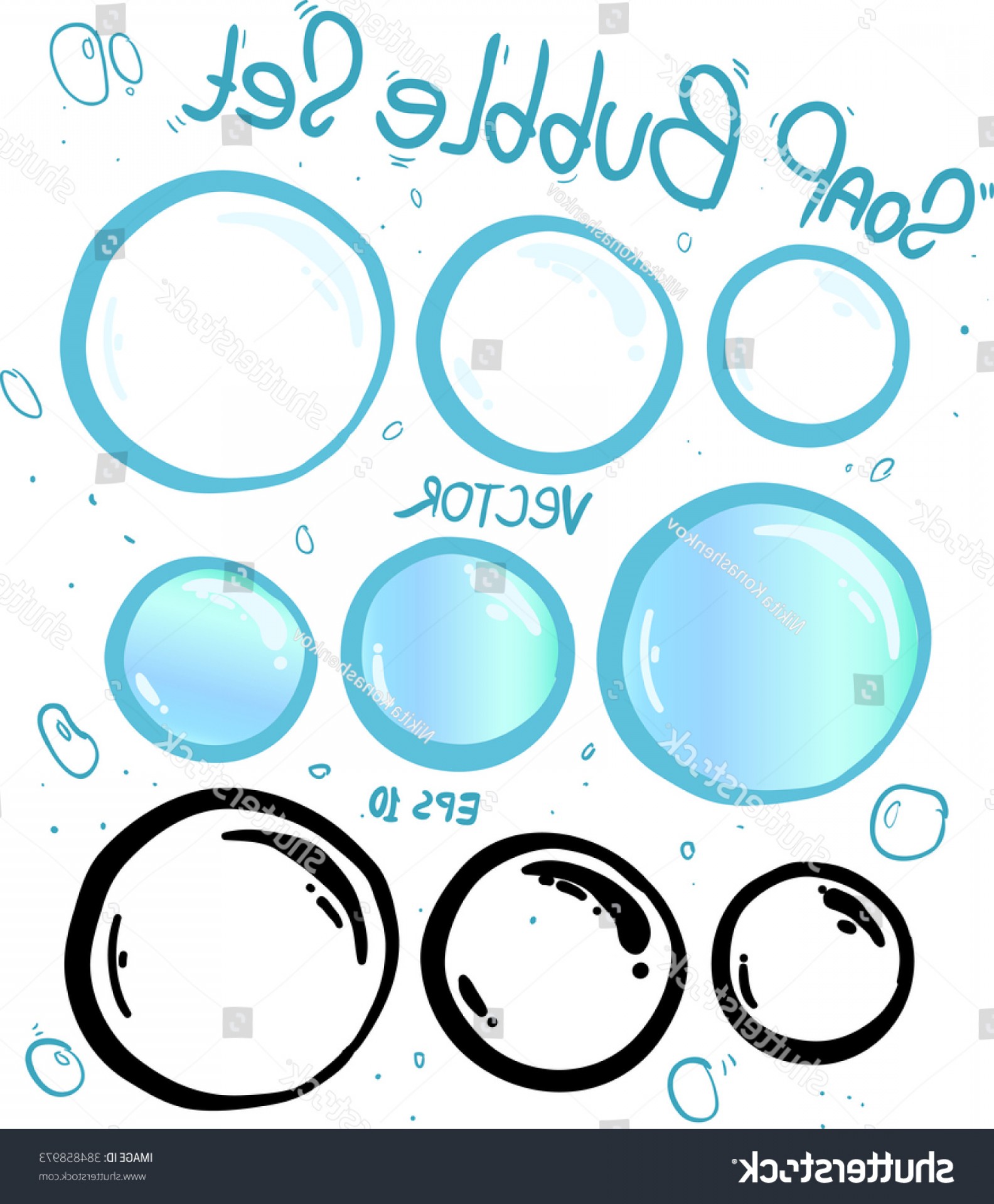 1584x1920 Soap Bubbles Vector Set Colorful Illustration Newwaysys