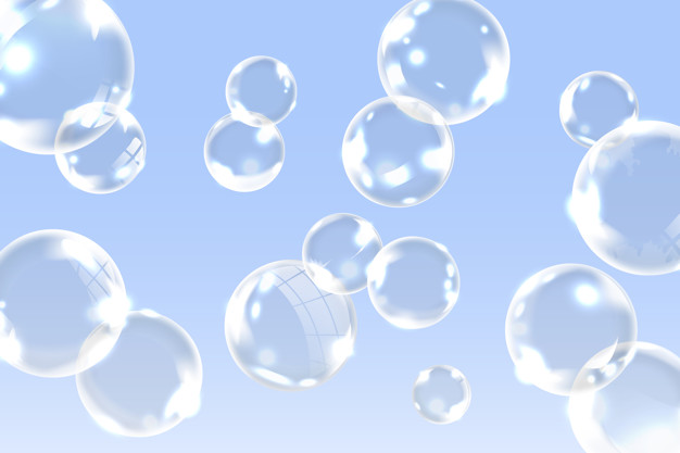 626x417 Clean Soap Bubbles Vector Free Download