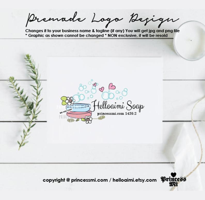 794x778 Soap Logo Design Handmade Soap Logo Beauty Logo Spa Logo Etsy