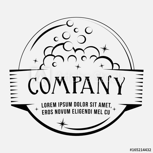 500x500 Wash Logo Vector And Illustration T Shirt Design Soap Bubles