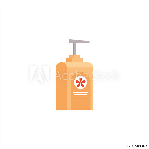 500x500 Flat Soap Isolated On White Background, Icon Logo Vector