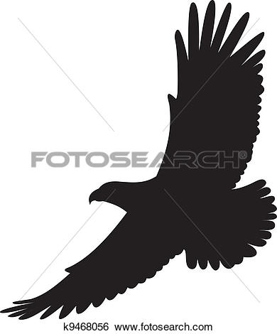 390x470 Soaring Eagle Clip Art
