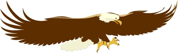 593x177 Soaring Eagle Clip Art Free Vector In Open Office Drawing