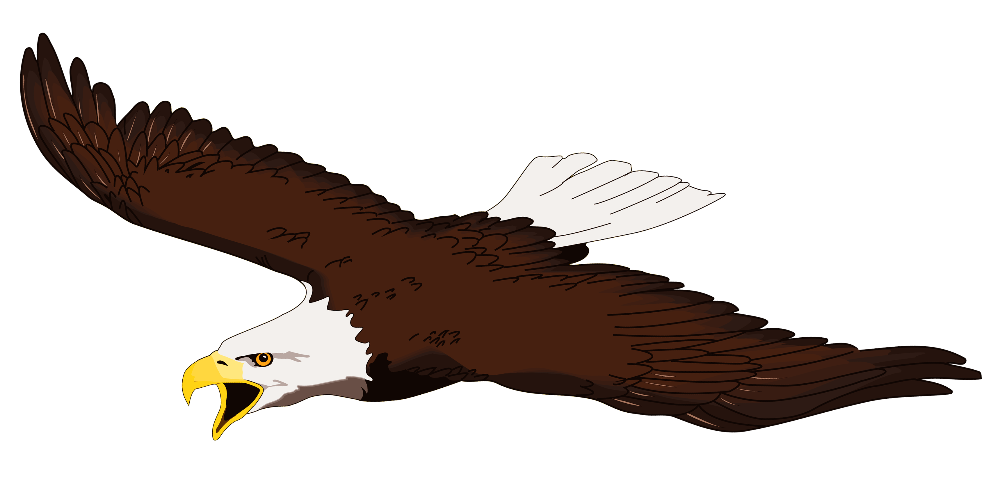 3407x1678 Soaring Eagle Clip Art