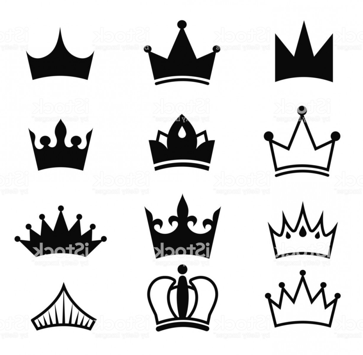 1228x1201 Conjunto De Vector De Corona Negra Rey Silueta Aislado Sobre Fondo