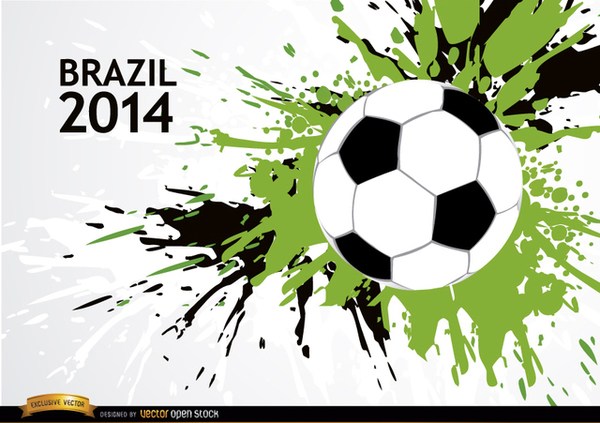 600x423 Grunge Soccer Background Brazil Free Vector