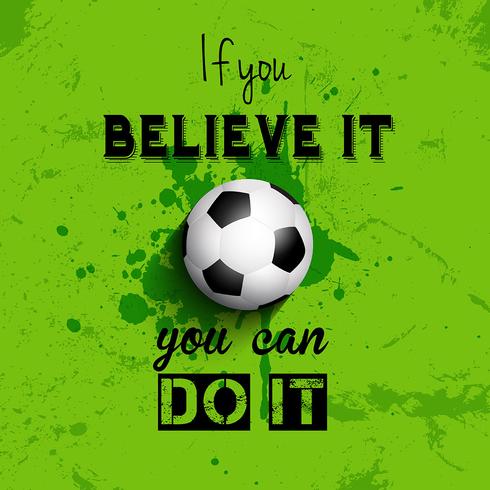 490x490 Inspirational Quote Football Or Soccer Background