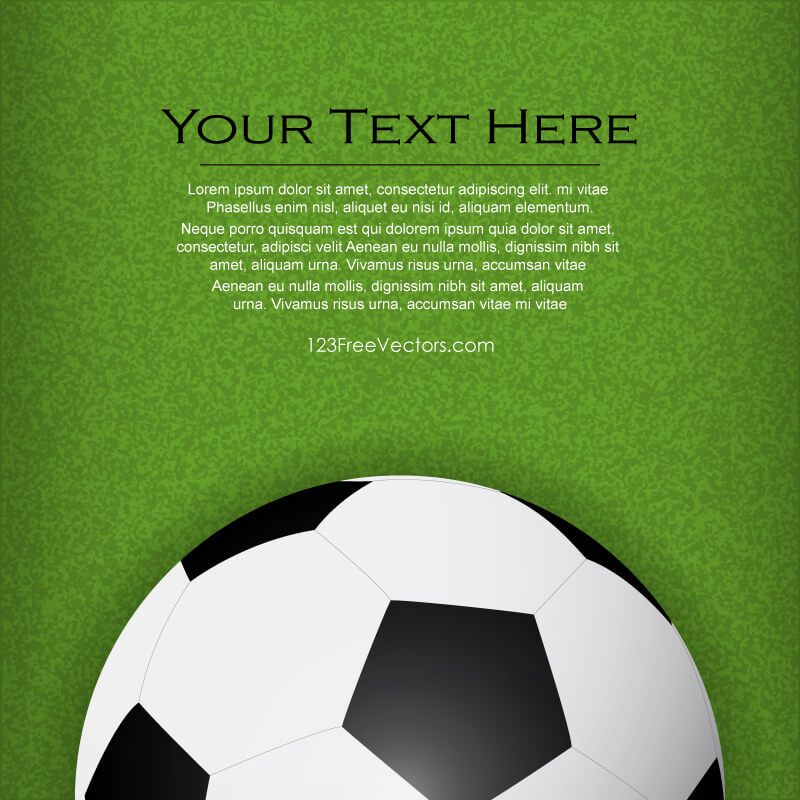 800x800 Soccer Background Vector Template