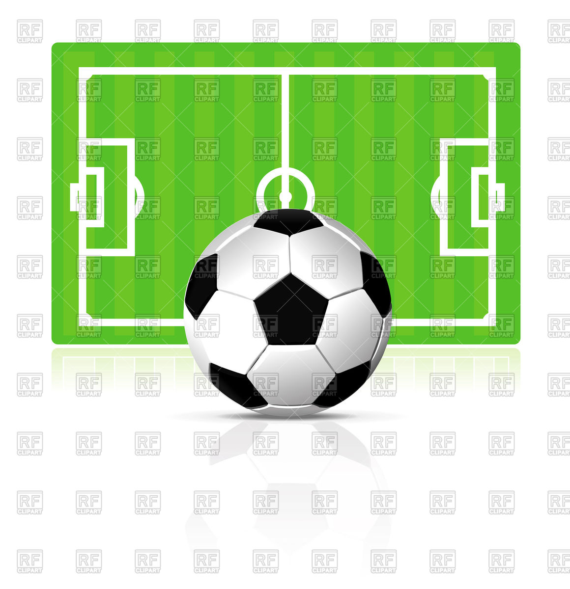 1160x1200 Soccer Ball On Green Field Background Vector Image Of Sport