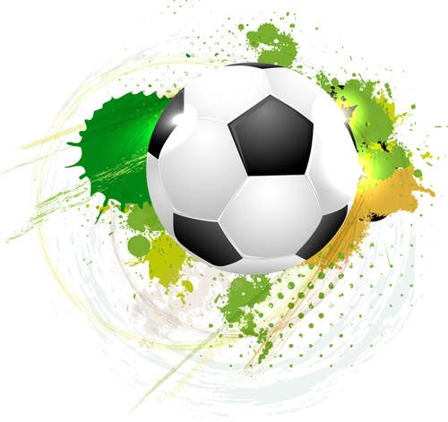 500x471 Abstract Soccer Art Background Vector Free Download