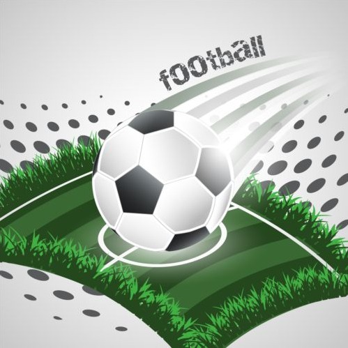 499x499 Football Field With Soccer Background Vector Free Vectors