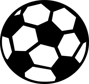Soccer Ball Clip Art Outline White 300x285 Soccer Ball Clip Art Outline White