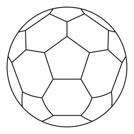 Soccer Ball Outline Vector at Vectorified.com | Collection of Soccer ...