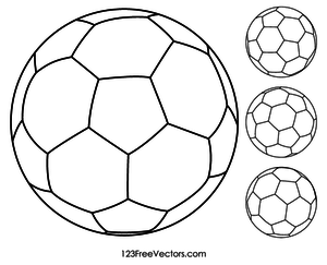 Free Vector Soccer Ball 300x243 Free Vector Soccer Ball