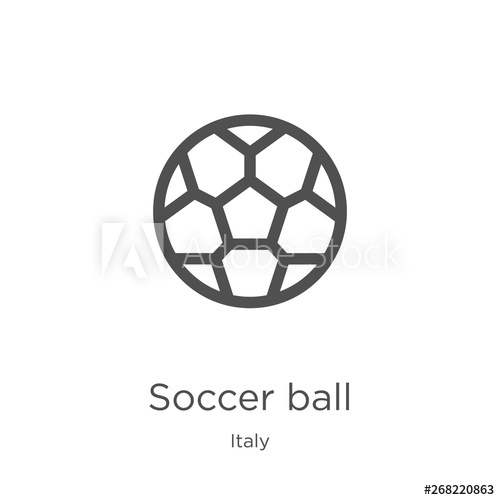 Soccer Ball Icon Vector From Italy Collection Thin Line Soccer 500x500 Soccer Ball Icon Vector From Italy Collection Thin Line Soccer
