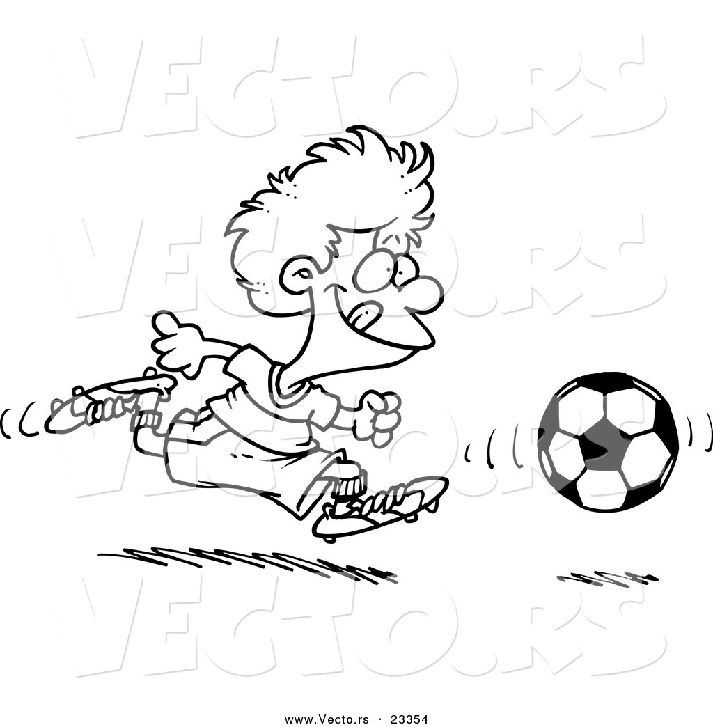 Cartoon Vector Of Cartoon Boy Running After A Soccer Ball 1024x1044 Cartoon Vector Of Cartoon Boy Running After A Soccer Ball
