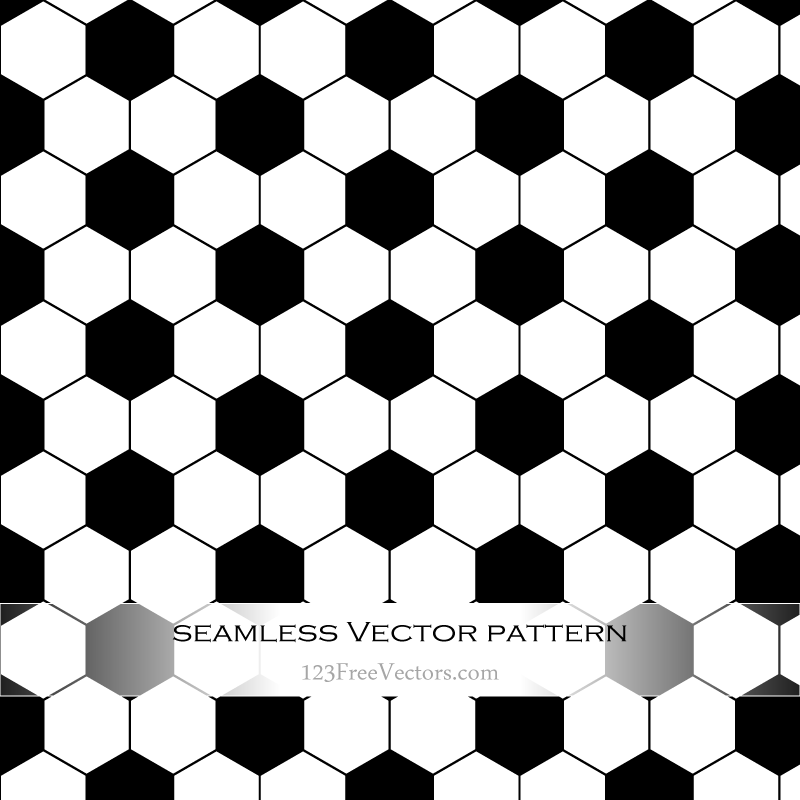800x800 Seamless Soccer Ball Pattern Vector