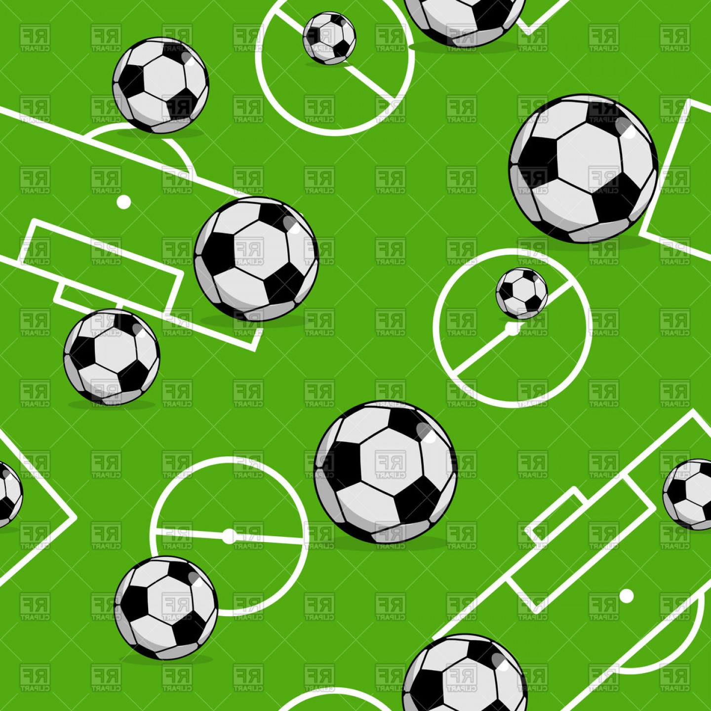 1440x1440 Soccer Ball Seamless Pattern Vector Clipart Soidergi