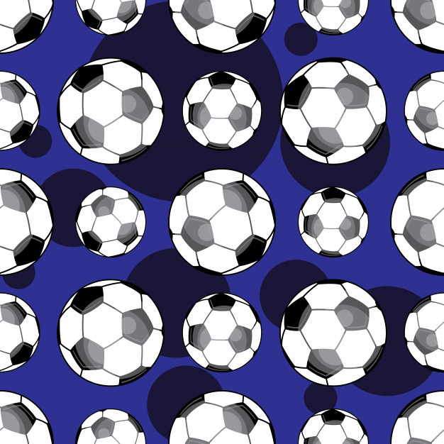 626x626 Soccer Ball Seamless Pattern Vector Premium Download