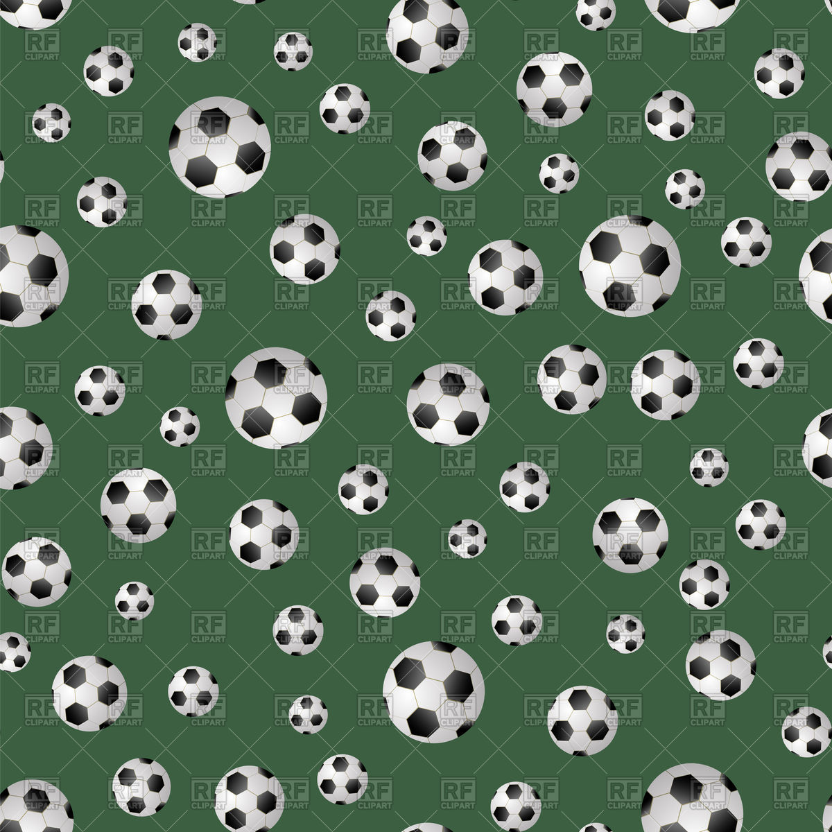 1200x1200 Soccer Ball Seamless Pattern Vector Image Of Backgrounds, Textures