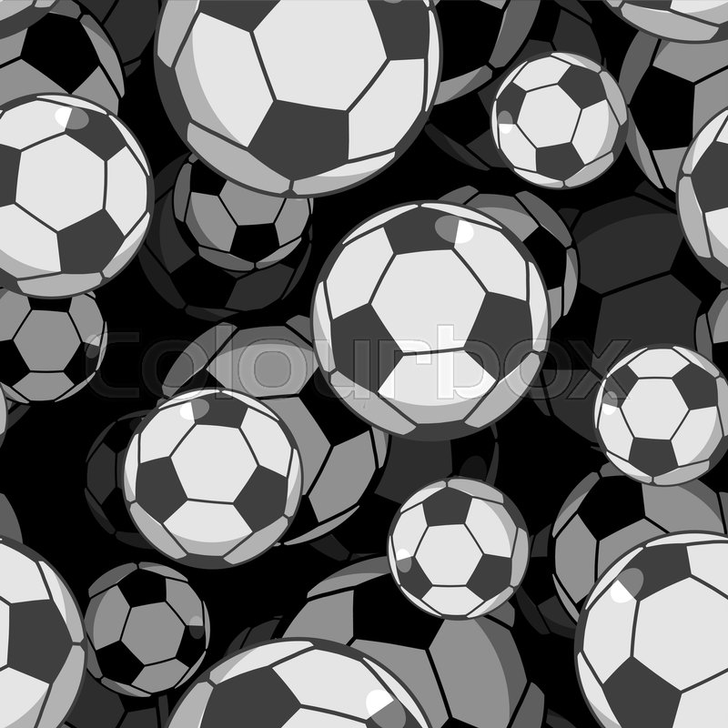 800x800 Football Ball Seamless Pattern Stock Vector Colourbox