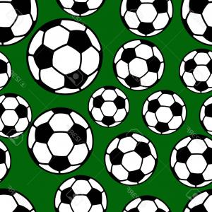 300x300 Photostock Vector Soccer Ball Seamless Pattern Football Background