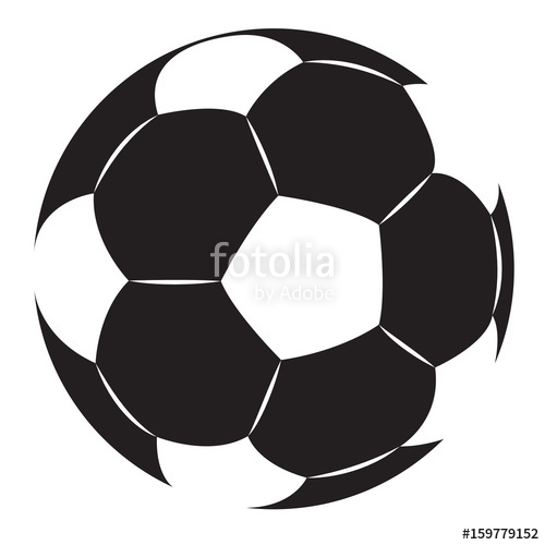 Isolated Silhouette Of A Soccer Ball, Vector Illustration Stock 500x500 Isolated Silhouette Of A Soccer Ball, Vector Illustration Stock