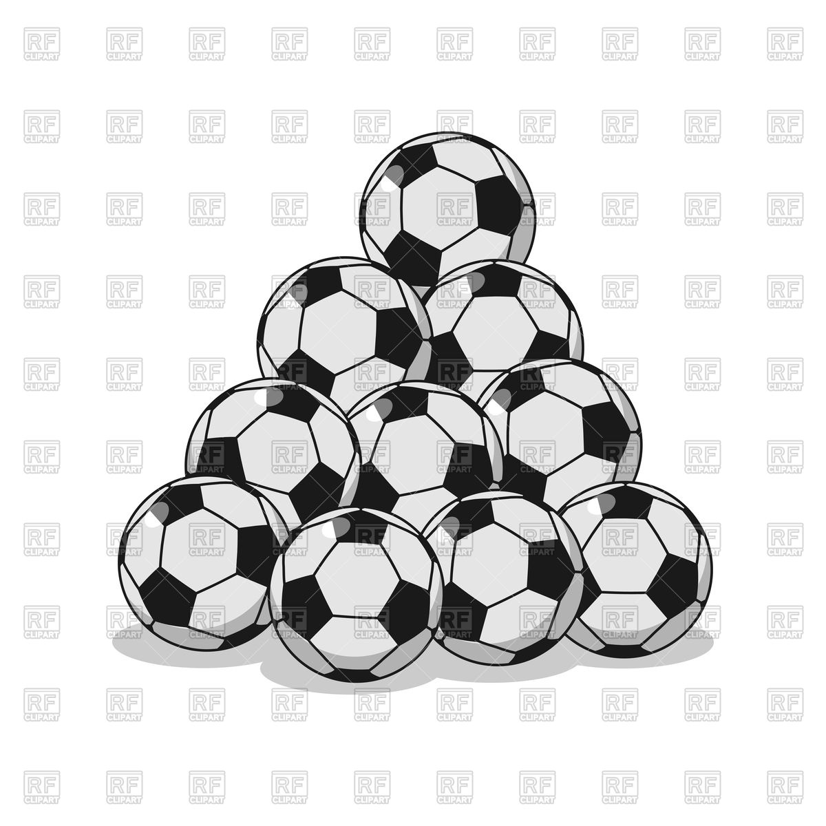 Many Soccer Balls Vector Image Of Objects Maryvalery 1200x1200 Many Soccer Balls Vector Image Of Objects Maryvalery