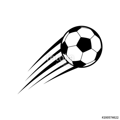 500x500 Flying Soccer Ball Vector Stock Image And Royalty Free Vector