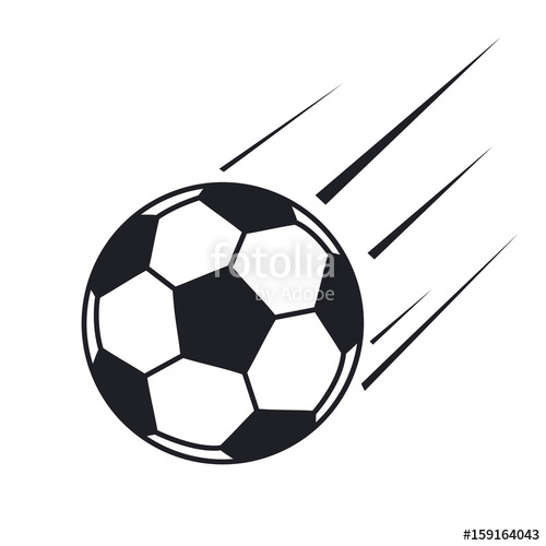500x500 Flying Soccer Ball Vector Illustratio Stock Image And Royalty