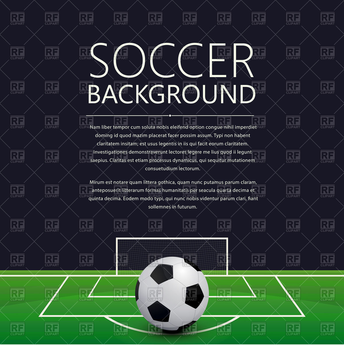 1198x1200 Soccer Field Card Vector Image Of Sport And Leisure Lirch