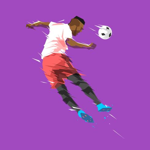 490x490 Heading Abstract Soccer Player Vector