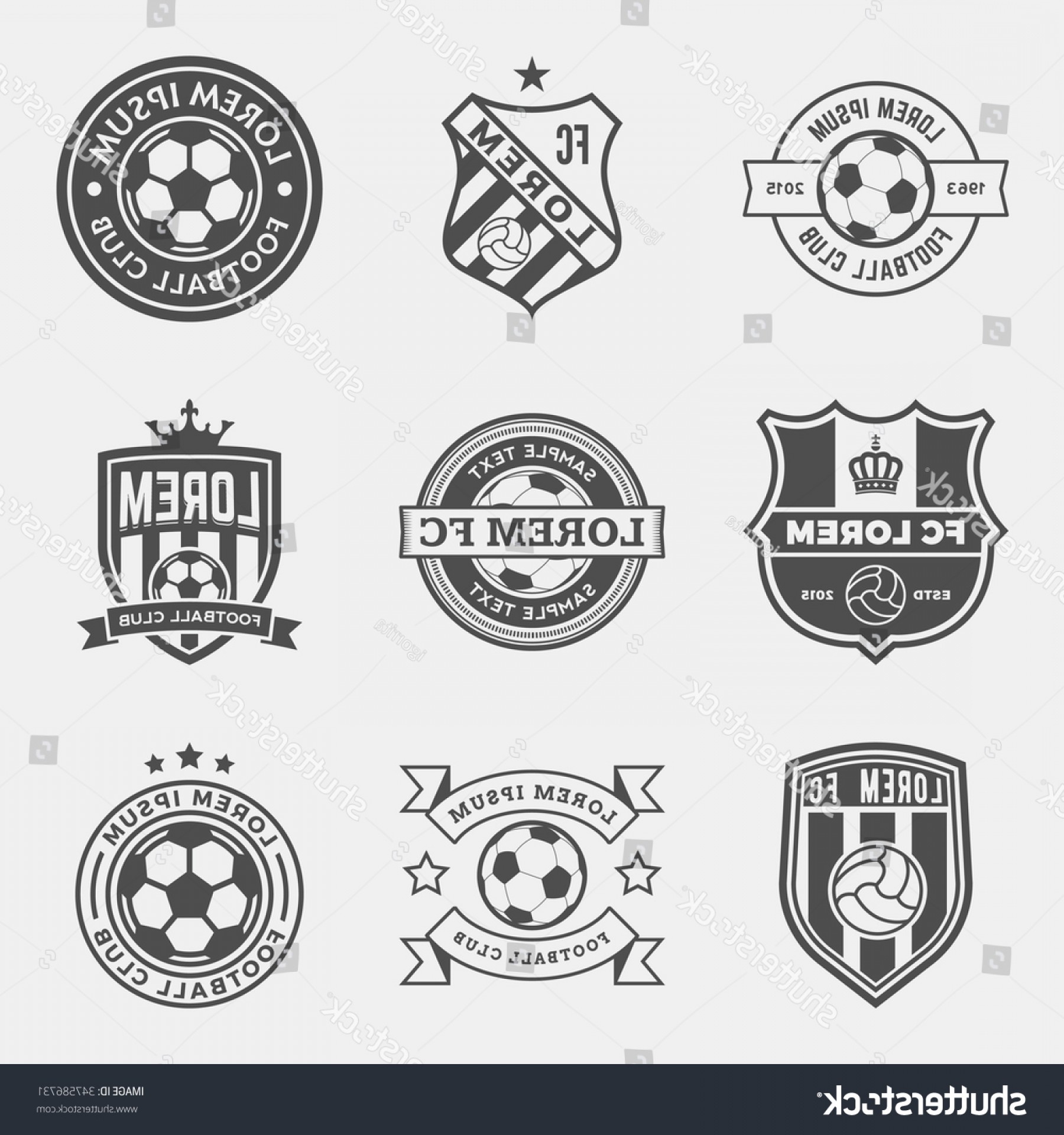 1800x1920 Set Football Soccer Crests Logos Vector Geekchicpro