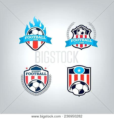 450x470 Vintage Soccer Logo Crest Template Vector