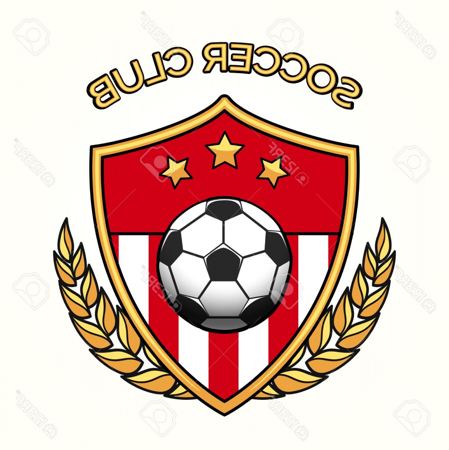 1558x1560 Photostock Vector Vector Soccer Club Emblem Or Football Sports