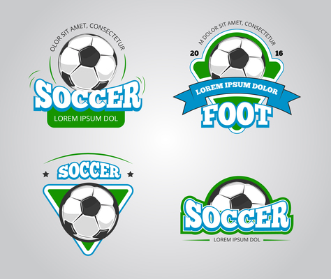 474x400 Soccer Emblem On Curated Vector Illustrations, Stock Royalty Free