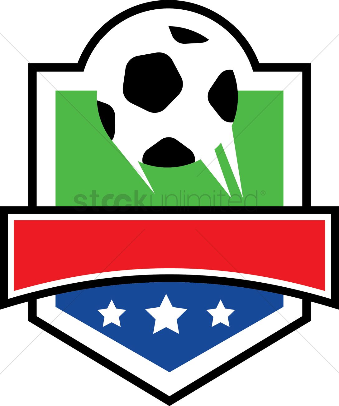 1088x1300 Soccer Emblem Vector Image