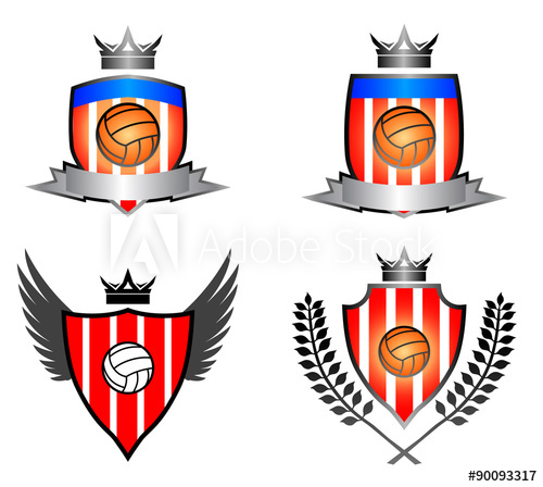 500x448 Vintage Soccer Emblem Vector Image