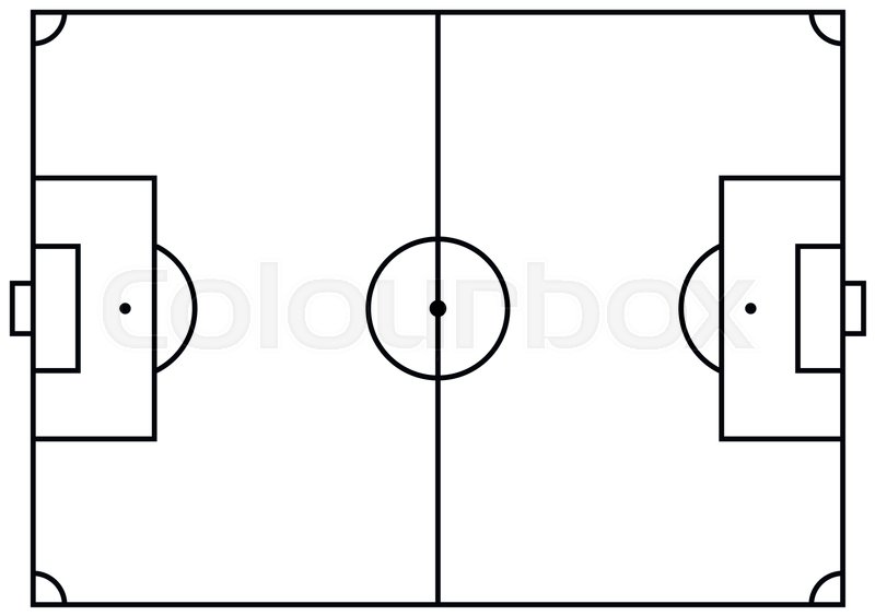 Soccer Field Or Football Field Vector Stock Vector Colourbox 800x564 Soccer Field Or Football Field Vector Stock Vector Colourbox