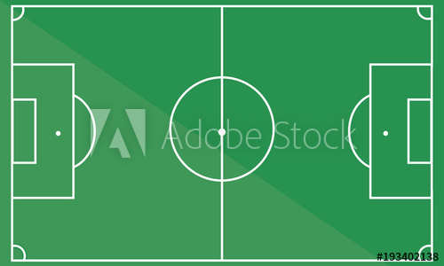 Football Field Soccer Field Vector 500x300 Football Field Soccer Field Vector