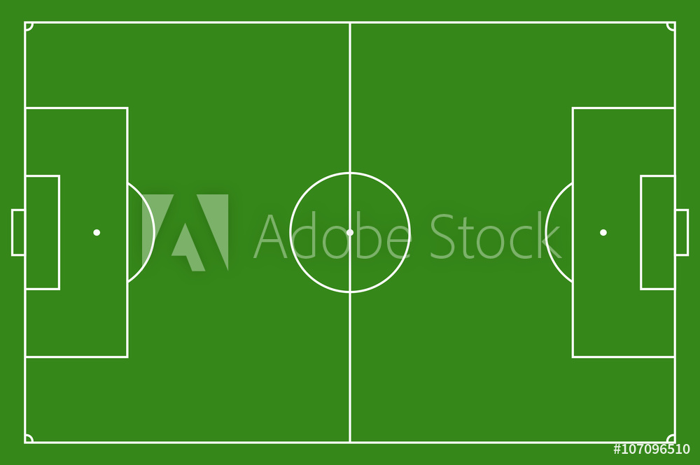 Photo Art Print Soccer Field, Vector Illustration Europosters 1000x665 Photo Art Print Soccer Field, Vector Illustration Europosters