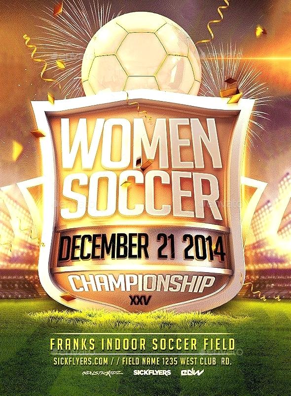 590x803 Soccer Flyer Templates In Word Vector Free Camp Template Women