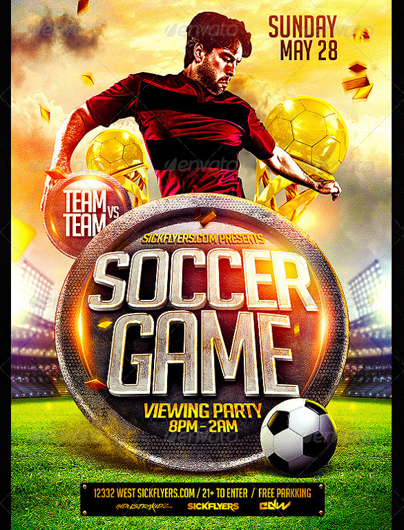 Soccer Flyer Vector at Vectorified.com | Collection of Soccer Flyer ...