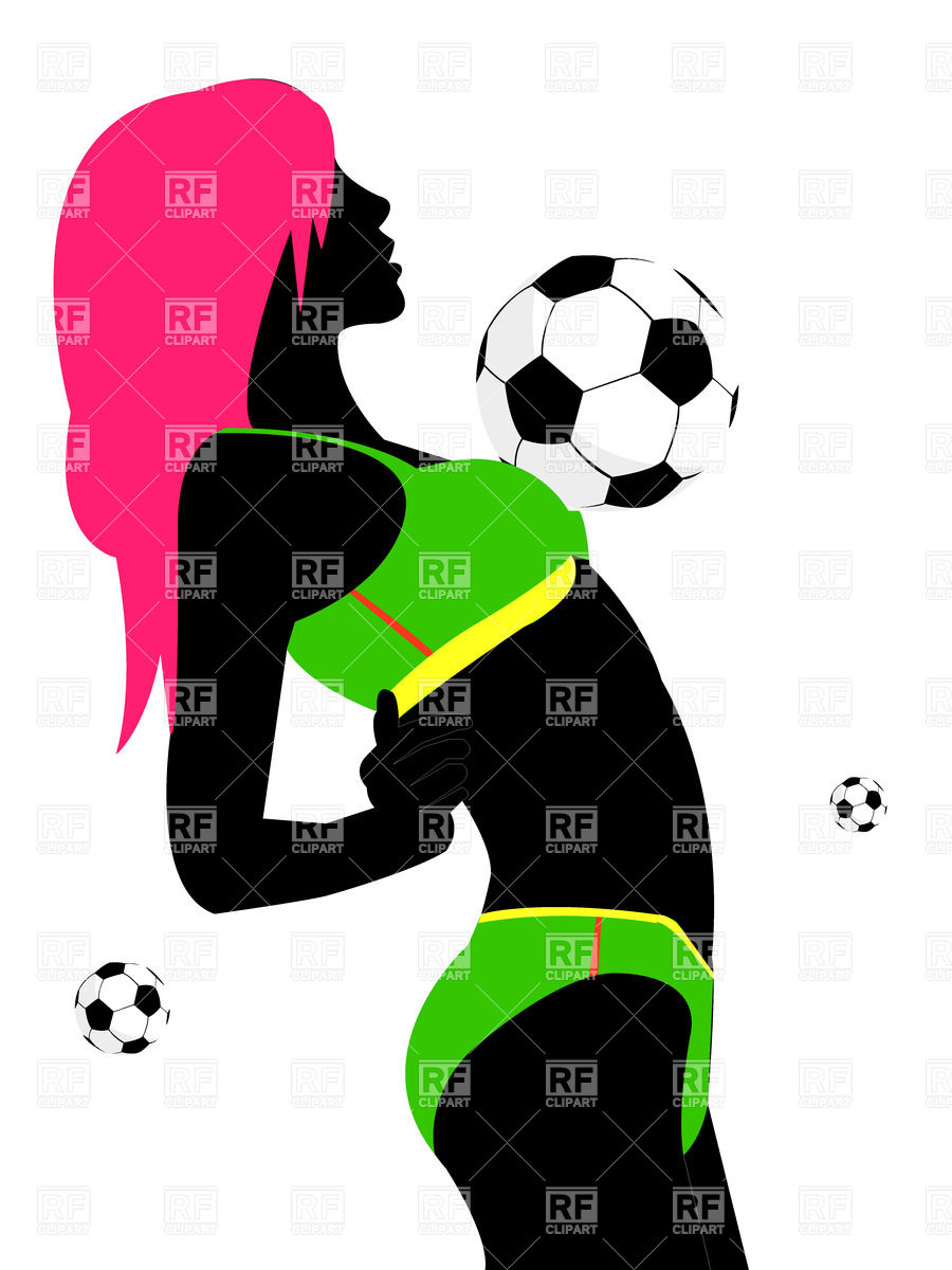 900x1200 Sexy Girl Soccer Fan Vector Image Of People Arm