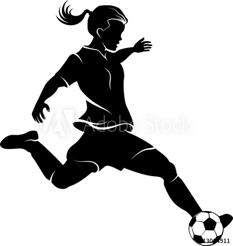 Soccer Girl Vector At Collection Of Soccer Girl