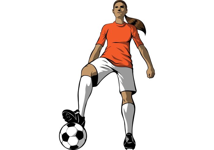700x490 Soccer Girl Vector Free Vectors Ui Download