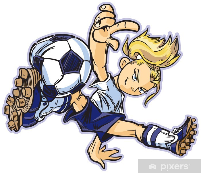 700x603 Caucasian Break Dancing Soccer Girl Vector Clip Art Sticker
