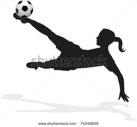 450x415 Women's Soccer Player, Bicycle Kick