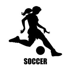 236x236 Collection Of 'girl Soccer Silhouette' Download More Than